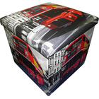 Bau Puff Porta Treco Dobra Assento Vintage Retro Onibus Londo