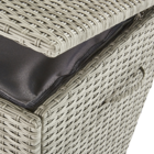 Baú Rattan Davos 120X60X61 Cinza Naterial