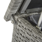 Baú Rattan Davos 120X60X61 Cinza Naterial