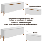 Baú Recamier Cama Box Casal Quarto Guarda Volumes Multiuso Mo
