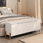 Baú Recamier Cama Box Casal Quarto Guarda Volumes Multiuso Mo