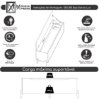 Baú Recamier Cama Box Casal Quarto Guarda Volumes Multiuso Mo