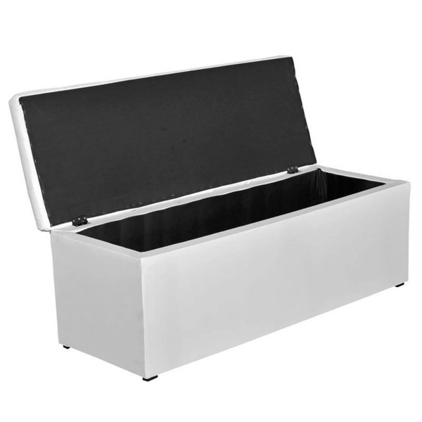 Baú Recamier Casal Corino Branco 47x138x51