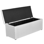 Baú Recamier King Corino Branco 47x193x51