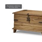 Baú Rústico Win - Madeira Maciça - Cera Carvalho