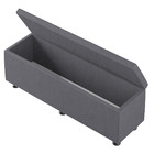 Baú Sapateira Estofada Casal 140 Cm Marte Corino - Skybox - C