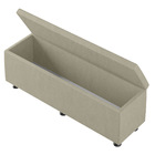 Baú Sapateira Estofada Casal King Size 195 Cm Venus Corino -