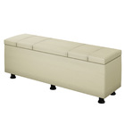 Baú Sapateira Estofada Casal King Size 195 Cm Venus Corino -