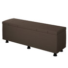 Baú Sapateira Estofada Casal King Size 195 Cm Venus Corino -