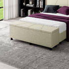 Baú Sapateira Estofada Casal King Size Júpiter Corino - Skybo