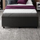 Baú Sapateira Estofada Casal King Size Júpiter Corino - Skybo