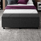 Baú Sapateira Estofada Casal King Size Júpiter Linho - Skybox