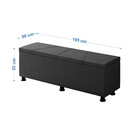 Baú Sapateira Estofada Casal King Size Júpiter Veludo - Skybo