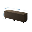 Baú Sapateira Estofada Casal King Size Júpiter Veludo - Skybo