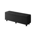 Baú Sapateira Estofada Casal King Size Marte Veludo - Skybox