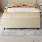 Baú Sapateira Estofada Casal King Size Marte Veludo - Skybox