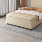 Baú Sapateira Estofada Casal King Size Marte Veludo - Skybox