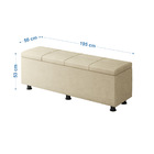 Baú Sapateira Estofada Casal King Size Marte Veludo - Skybox