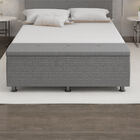 Baú Sapateira Estofada Casal Queen Size 160 Cm Terra Linho -