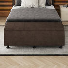 Baú Sapateira Estofada Casal Queen Size 160 Cm Venus Veludo -