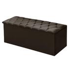 Baú Sapateira Mdf Casal Puff Estofado Veludo Organizador Mult