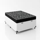 Baú Viúva + Colchão D20 Cor:couro Branco