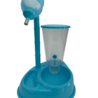 Bebedouro Automático Com Comedouro Chalesco Azul