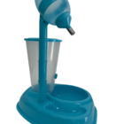 Bebedouro Automático Com Comedouro Chalesco Azul