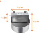 Bebedouro Automático Para Cão Inox Olibox