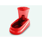 Bebedouro Com Boia Automática Filtro Pet Vermelho