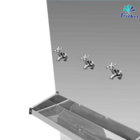 Bebedouro com Coluna Frisbel RA10 Inox com Compressor 2 Torneiras Geladas e 1 Natural 220V