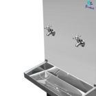 Bebedouro com Coluna Frisbel RA05 Inox com Compressor 2 Torneiras Geladas 127V (110V)