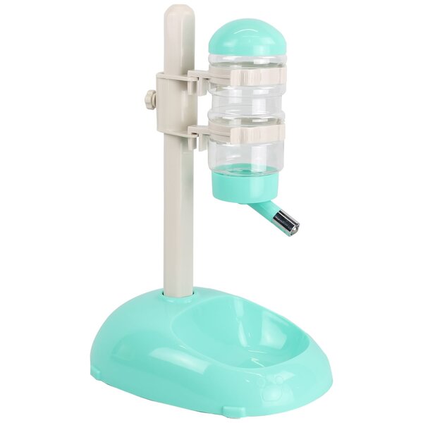 Bebedouro com Suporte e Comedouro para Cães - Verde