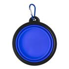 Bebedouro Comedouro Pet Para Cachorro  Em Silicone Dobrável A