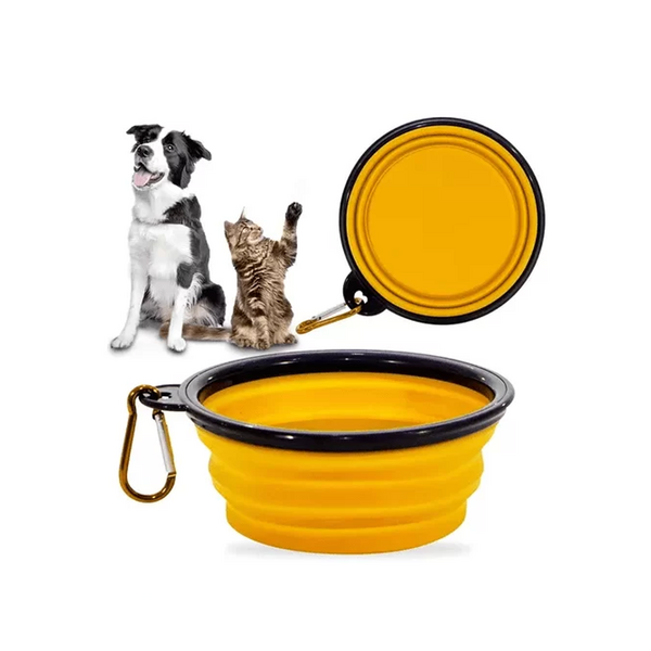 Bebedouro Comedouro Portatil Pet Cães E Gatos Ração