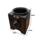 Bebedouro Cor Preto Suporte Para Galão De Água Até 20 Litros
