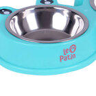 Bebedouro E Comedouro Duplo Para Cães E Gatos 150ml Plástico/