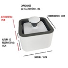 Bebedouro Fonte Copo Comedouro Agua Raçao 2x1 Reservatorio 2.