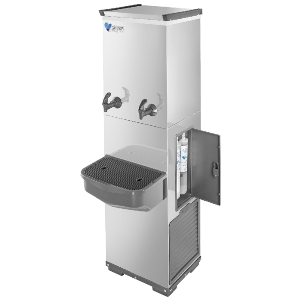 Bebedouro Industrial 50 Litros Motor Inox Com 2 Torneiras Pri