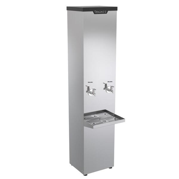 Bebedouro Industrial 50 Litros Venâncio Inox 2 Torneiras Gela