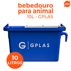 Bebedouro Para Animal 10l Azul Gplas