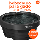 Bebedouro Para Gado 1.000l Preto Gplas
