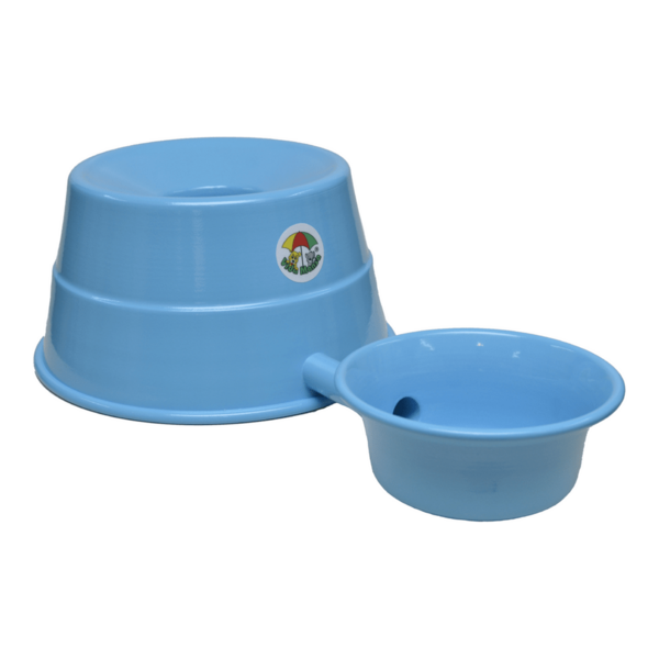 Bebedouro Para Raças Grandes Em Alumínio Vida Mansa Azul Bebê