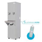 Bebedouro Purificador Industrial Blue Coluna 2 Torneiras Gela