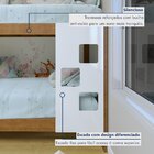 Beliche 100% Mdf Com Prateleira Vegas Branco/ypê