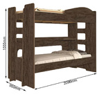 Beliche 100% Mdf Imperatriz Castanho Touch