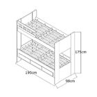 Beliche 3 Gavetas Com Escada E Grade De Proteção 100% Mdf 908