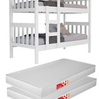 Beliche Adulto Solteiro Completa Com 2 Colchão D20 188x88cm P
