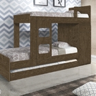 Beliche Armário Nicole Ipê  com Auxiliar