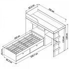 Beliche Atacama 6 Portas 1 Gaveta Com Escada Cama Alta E Banc